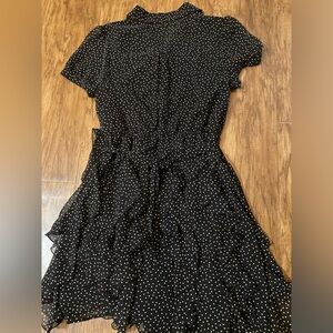 Cute! Lauren Conrad, Sz. 8. Black & white polka dot dress.